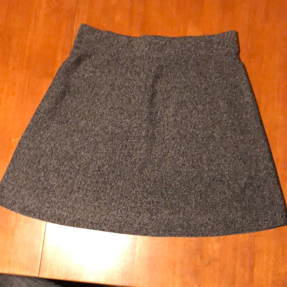 LOFT Knit Gray Heather Skirt Size L